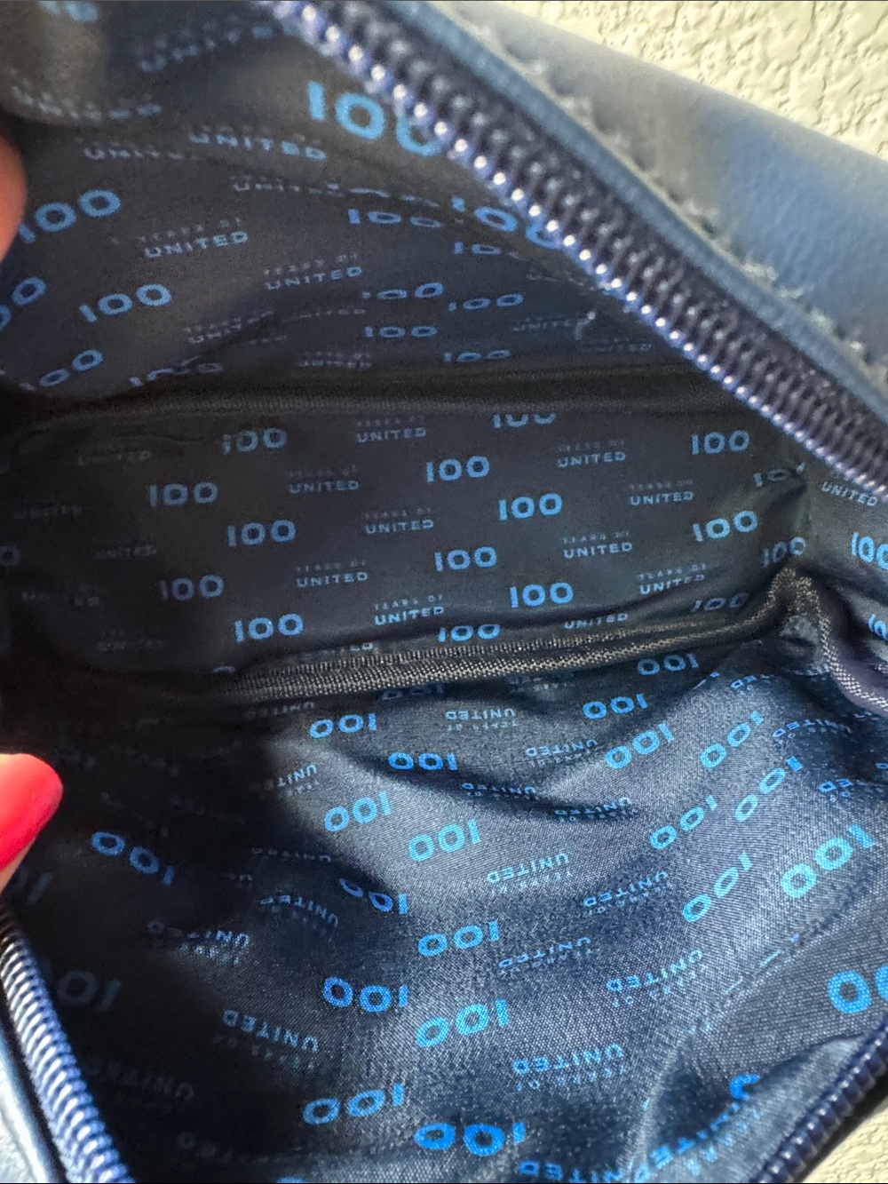 United Airlines 100 Years Business Class Zippered Pouch - Picture 2 of 4